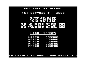 Stone Raider II title screen
